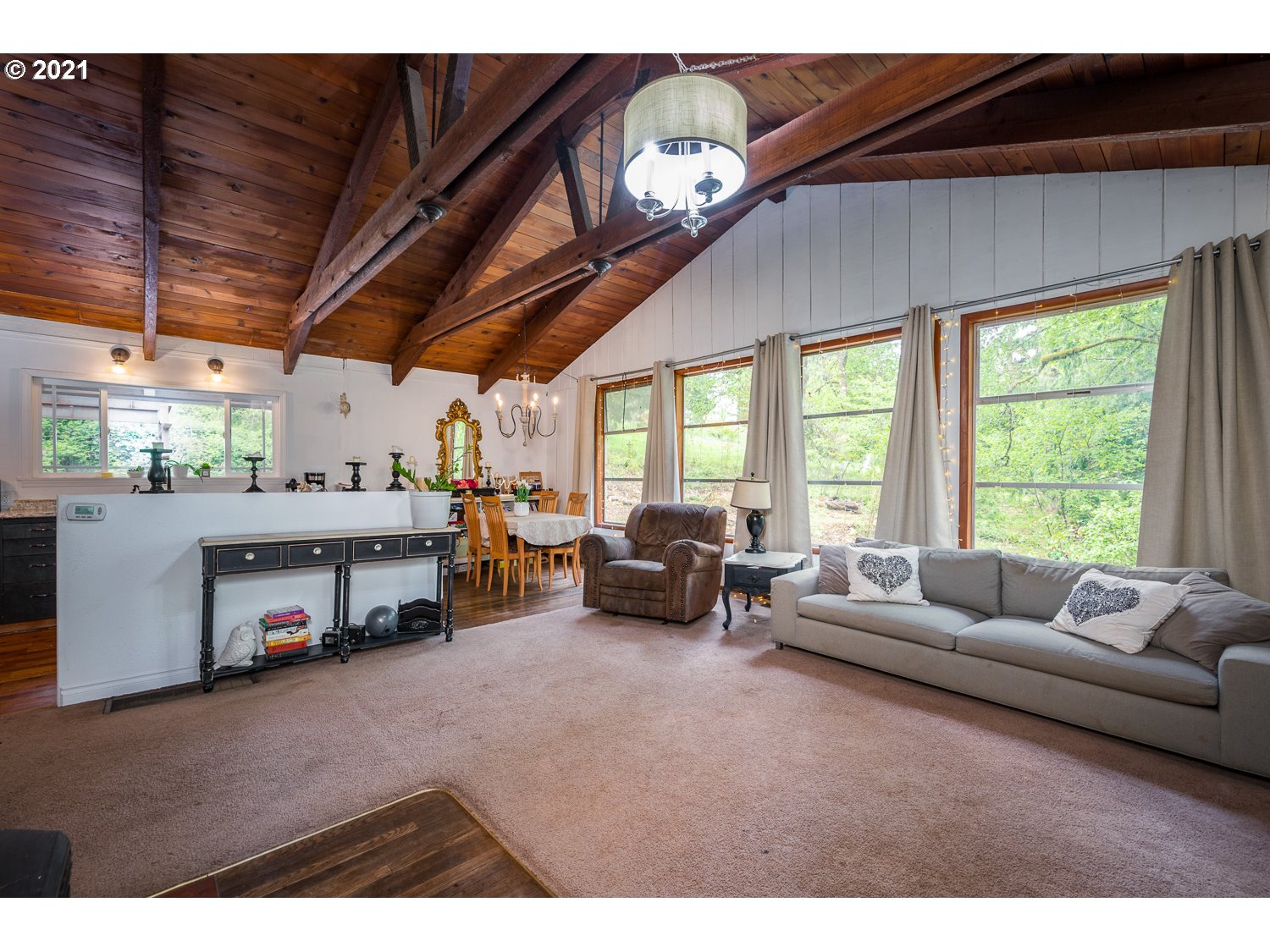 22514 South Redland Road Estacada, OR 97023 - Photo 6 of 28 a living room with furniture and a large window