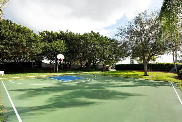 a view of a volley ball court