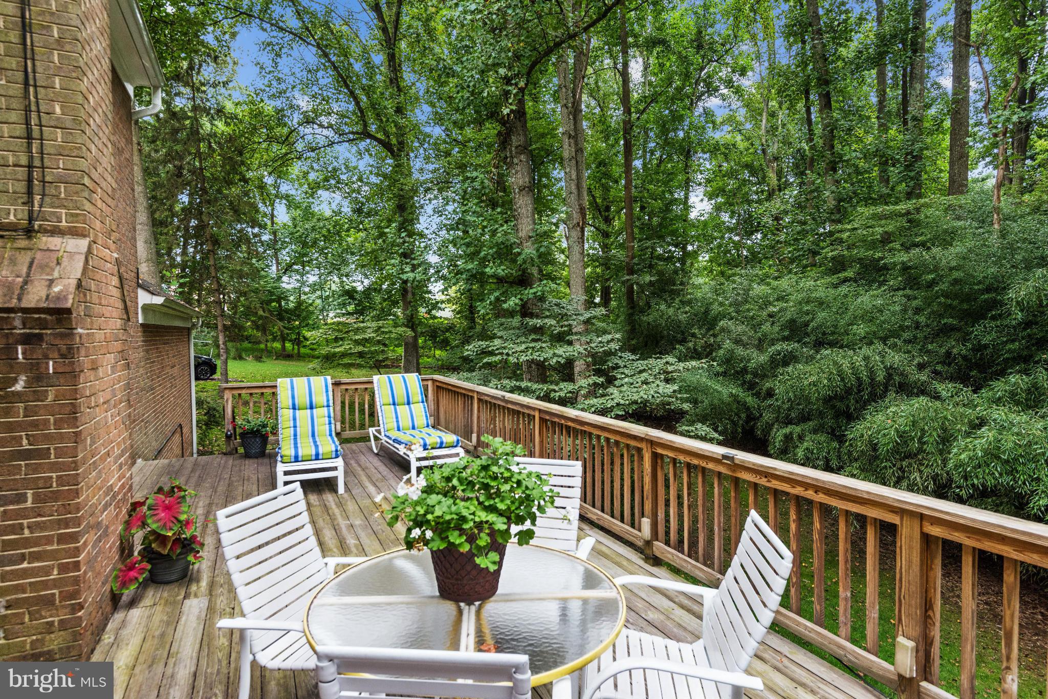 11804 Hunting Ridge Court Potomac, MD 20854 - Photo 27 of 30 Captivating Deck Overlooking Magnificent Yard