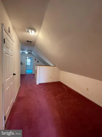 a view of a hallway with entryway