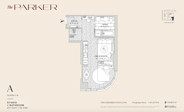 $4,400 | 55 Lagrange Street, Unit 601, Boston, MA 02116