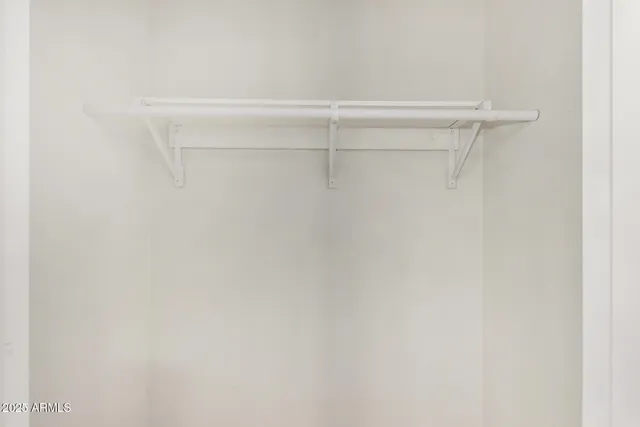 a close up view of racks on the wall