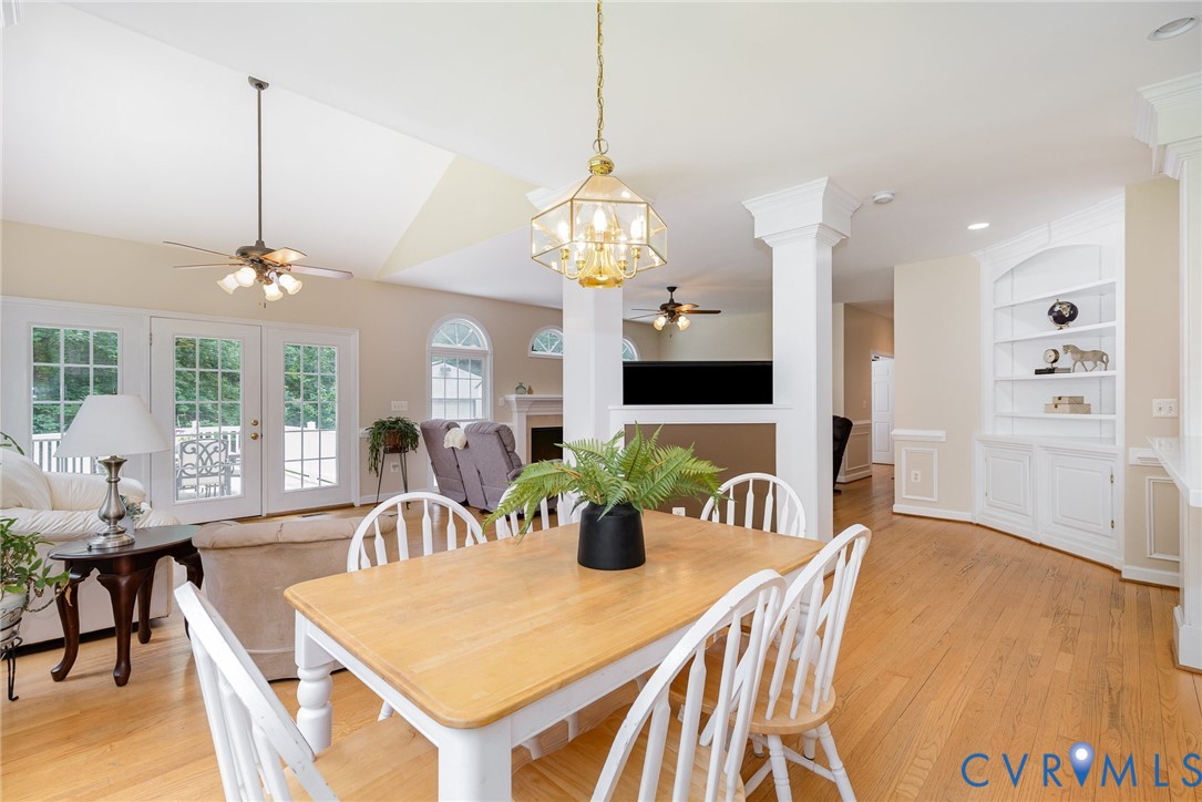 160 Walnut Ridge Drive Stafford, VA 22556 - Photo 11 of 43 Dining room with a chandelier, built in features,