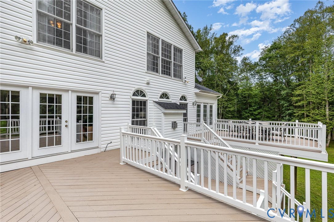 160 Walnut Ridge Drive Stafford, VA 22556 - Photo 33 of 43 Wooden terrace featuring french doors and stairs