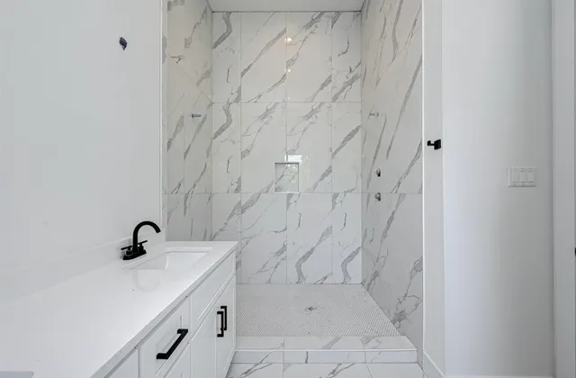 a view of a bathroom shower