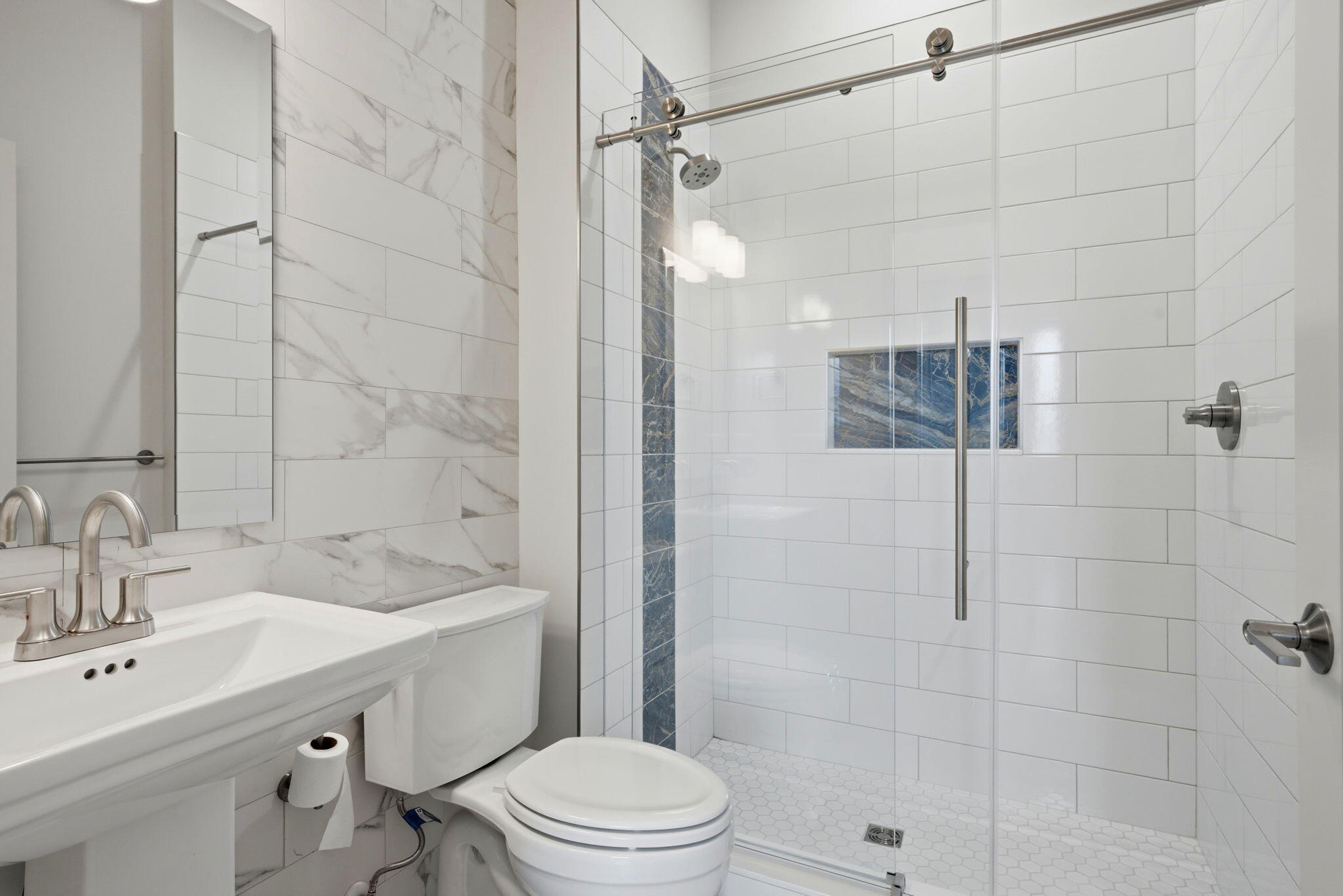 425 Gulfview Lane Perdido Key, FL 32507 - Photo 25 of 71 a bathroom with a sink a toilet and shower