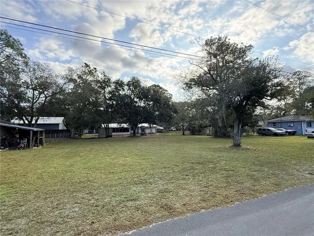 a view of a tree in front of a house