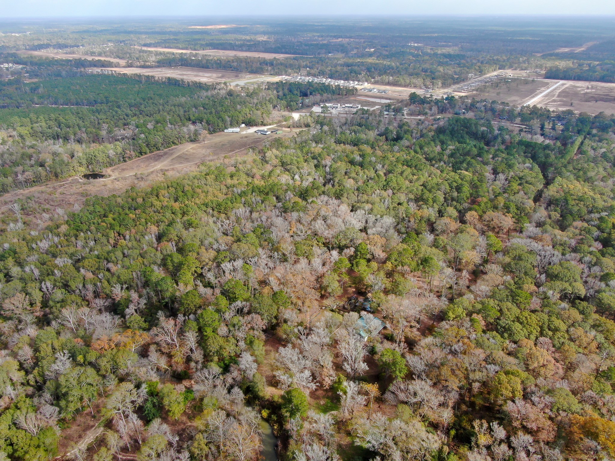 11260 Crockett Martin Road Conroe, TX 77306 - Photo 14 of 24 a view of a lake with a city
