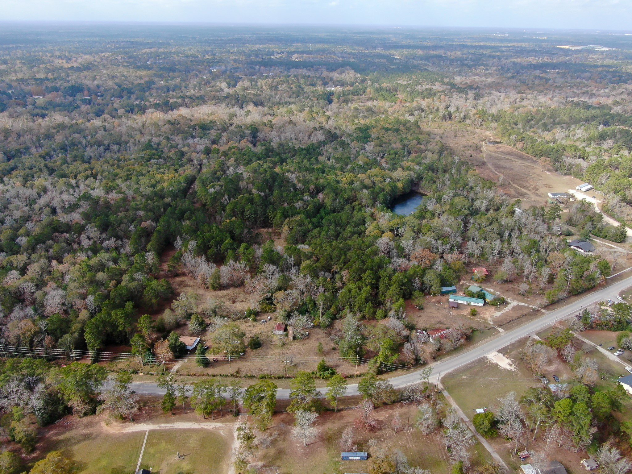 11260 Crockett Martin Road Conroe, TX 77306 - Photo 21 of 24 a view of a city with lush green forest
