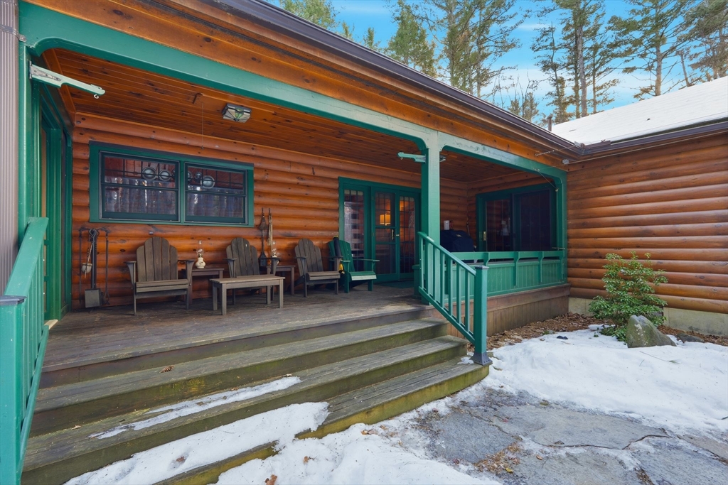 8 Ring Road Chesterfield, MA 01084 - Photo 33 of 42 a view of a chair and tables in the balcony