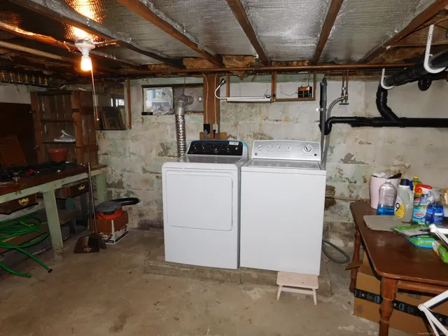 a room with window and a table