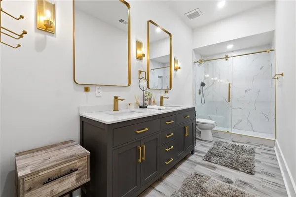 a kitchen with a stove and a sink