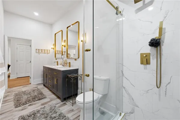 a kitchen with a sink and stove