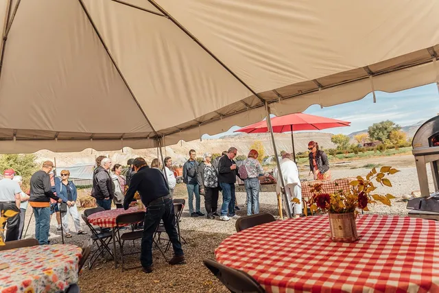 a view of an outdoor space with mountain view
