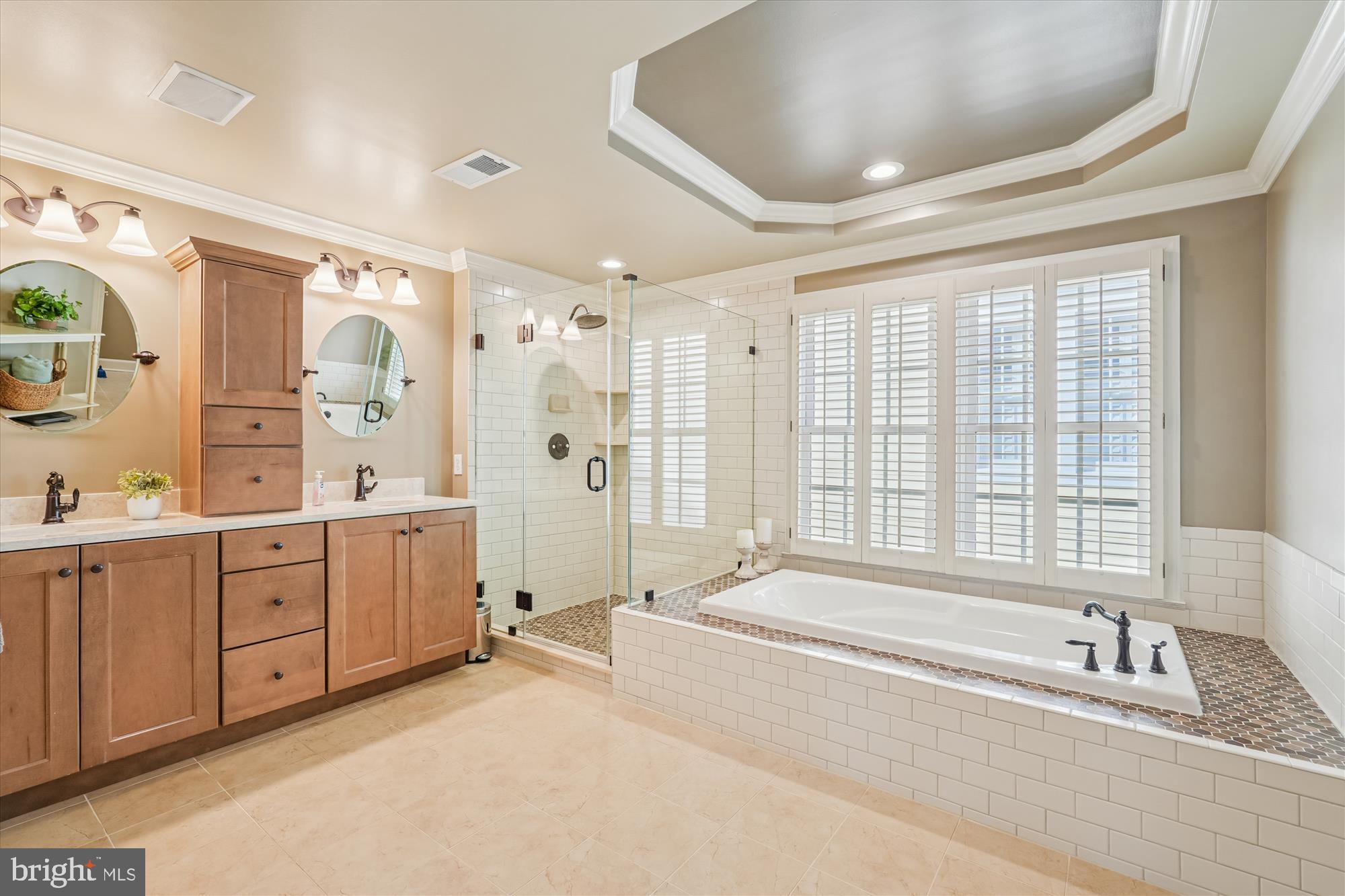 111 Lake Street Gaithersburg, MD 20878 - Photo 30 of 77 Renovated primary bath w/ custom tilework