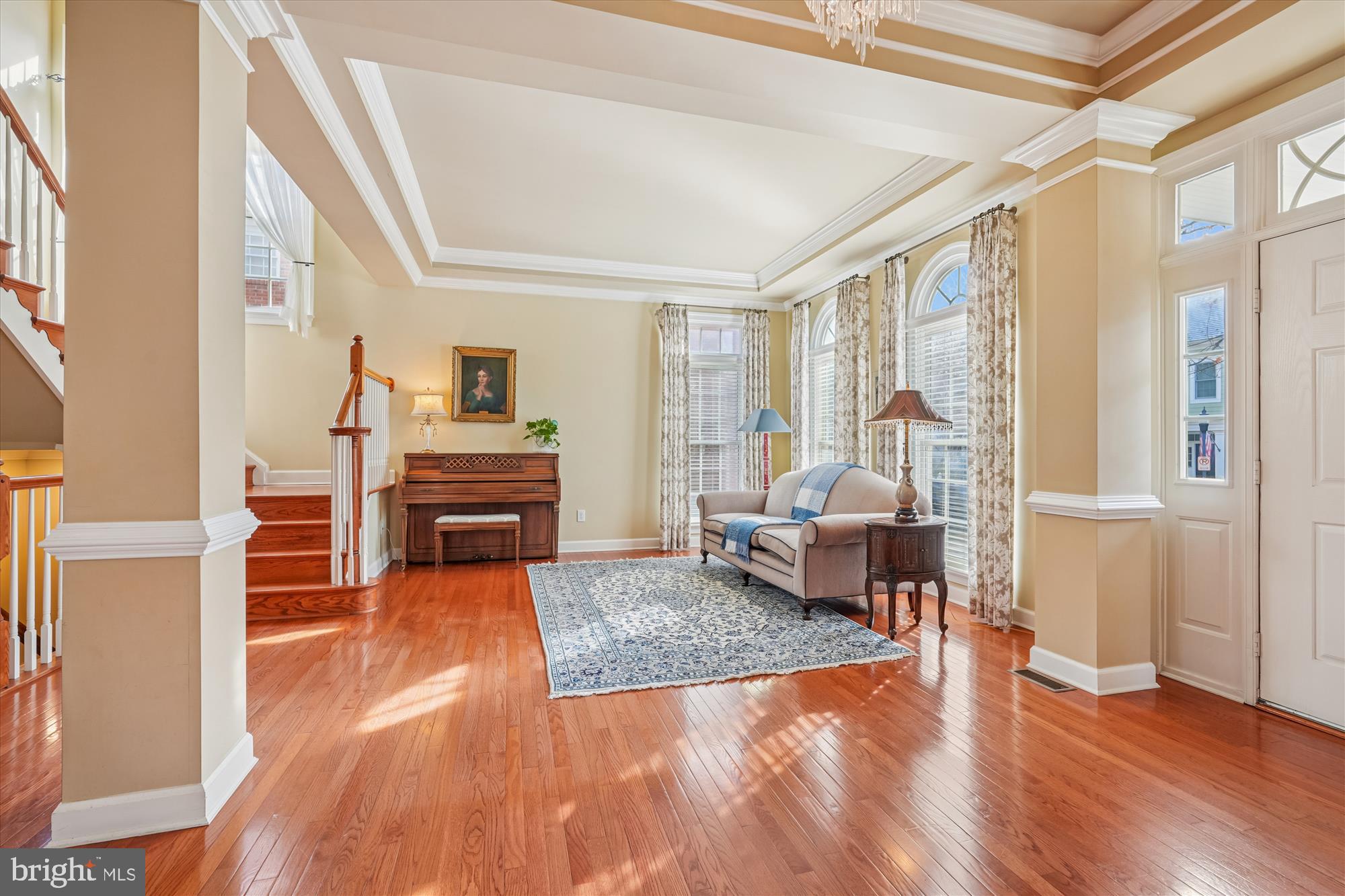 111 Lake Street Gaithersburg, MD 20878 - Photo 10 of 77 a living room with furniture and a wooden floor