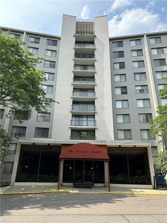 a view of a building with a entryway