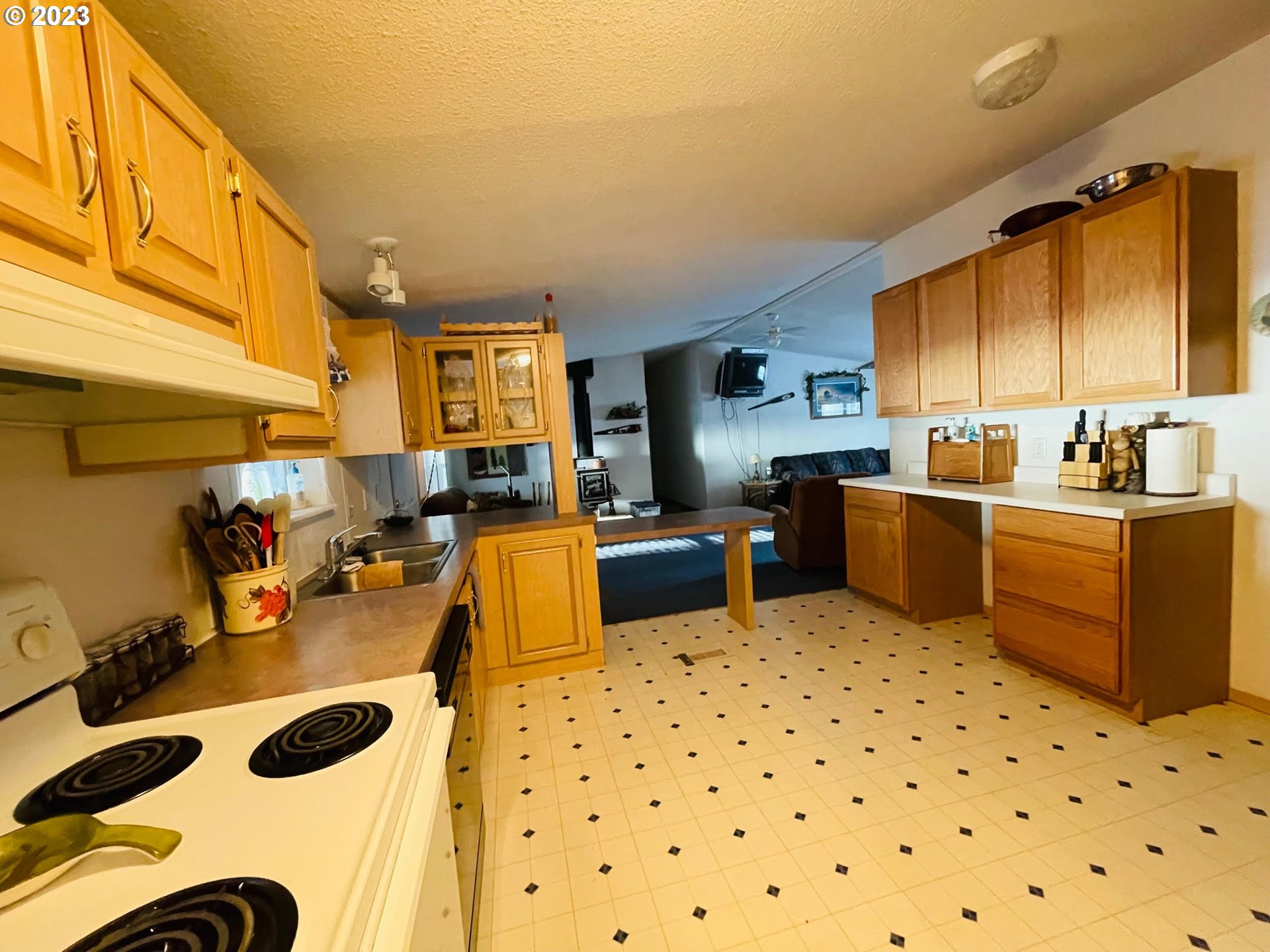 425 Bernard Lane Chemult, OR 97731 - Photo 6 of 32 a kitchen with sink cabinets and appliances