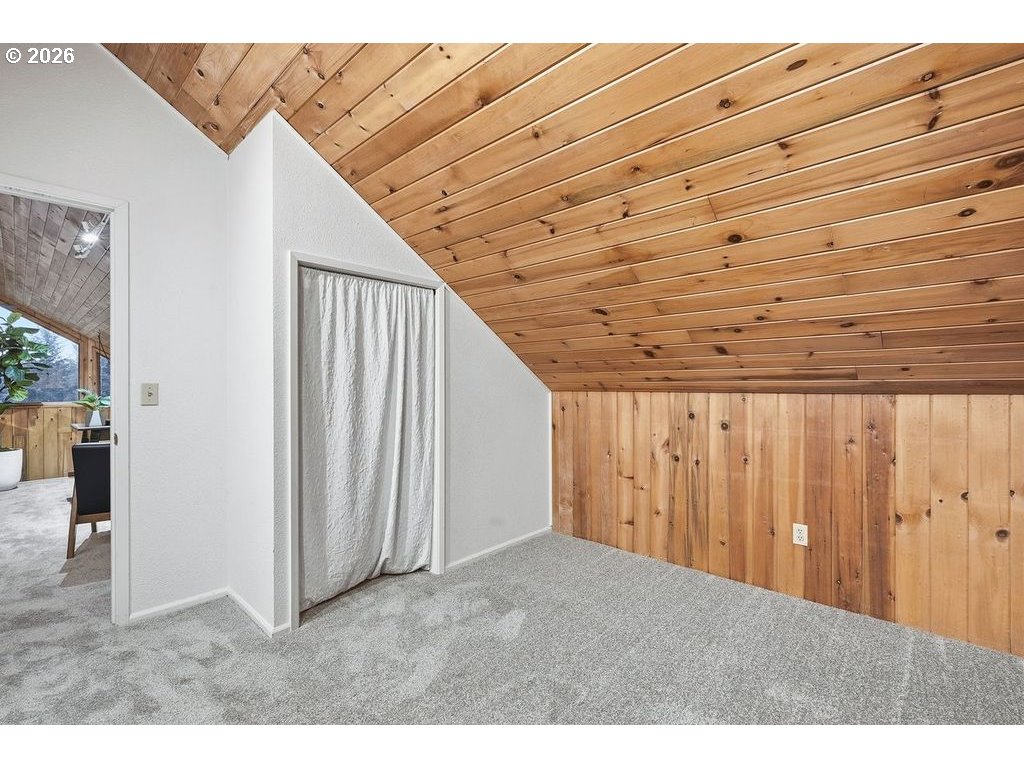 20044 South Fischers Mill Road Oregon City, OR 97045 - Photo 24 of 48 a view of a room with wooden walls
