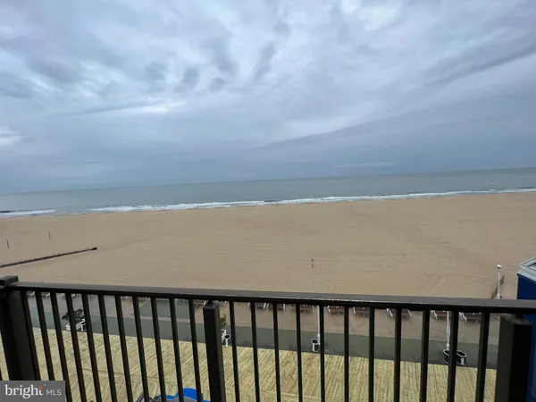 a view of a balcony with an outdoor space