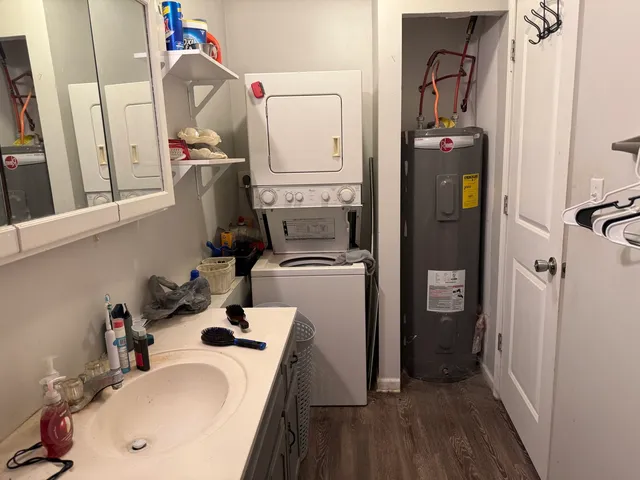 a room with storage and utility