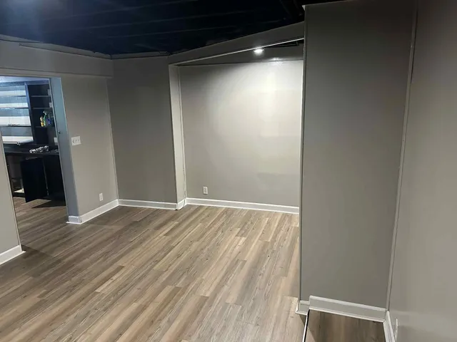 a room with storage and utility