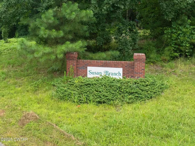a large body of water with a large trees