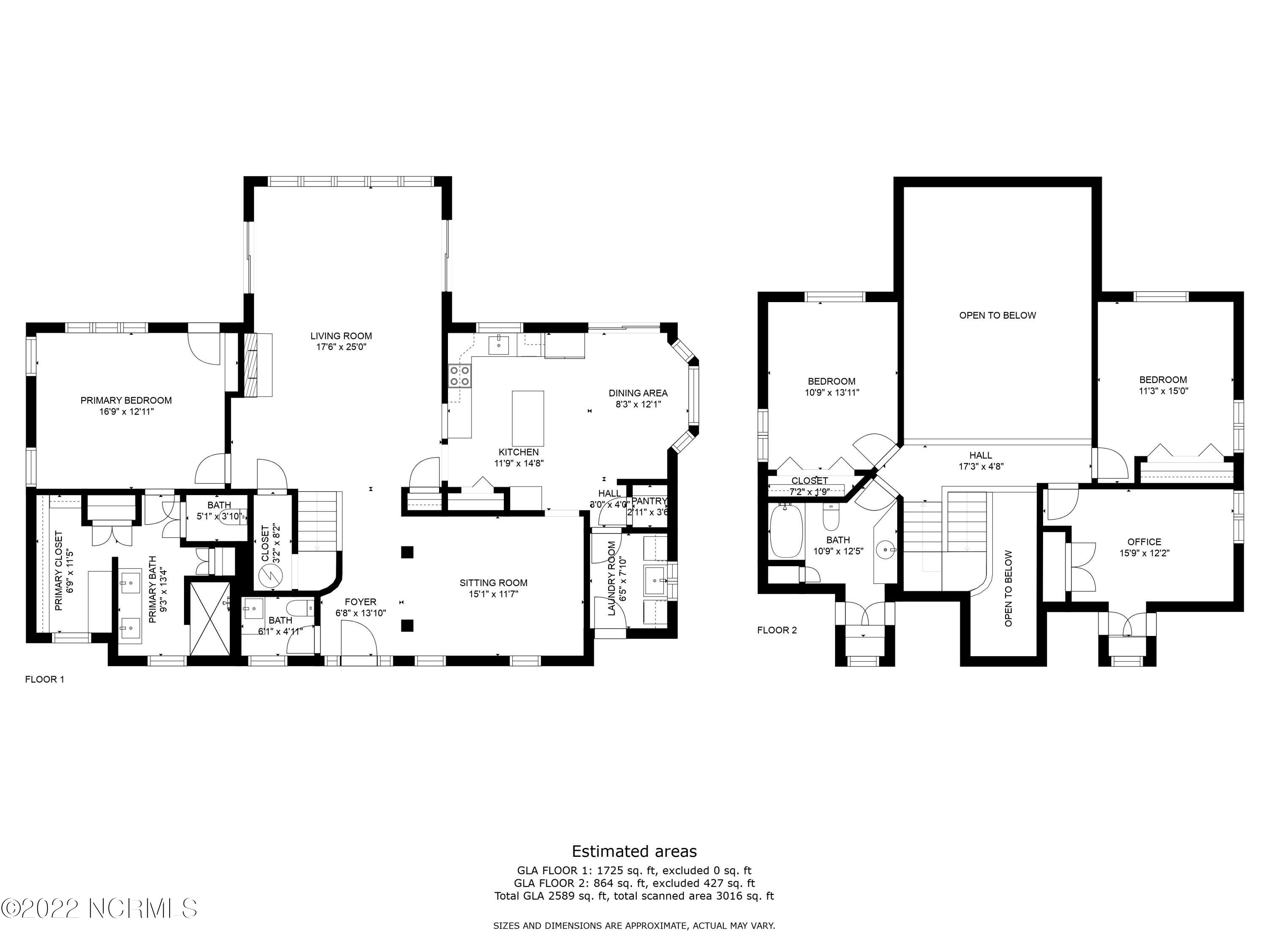 1141 Hardison Lee Farm Road Arapahoe, NC 28510 - Photo 57 of 57 3-all_floors_dimensions_1141_hardison_le