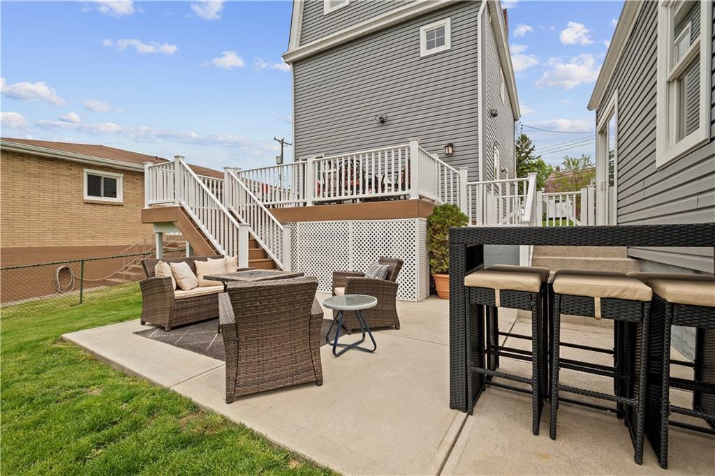 1731 Rutledge Street Pittsburgh, PA 15211 - Photo 21 of 25 Back Upper Deck and Lower Patio
