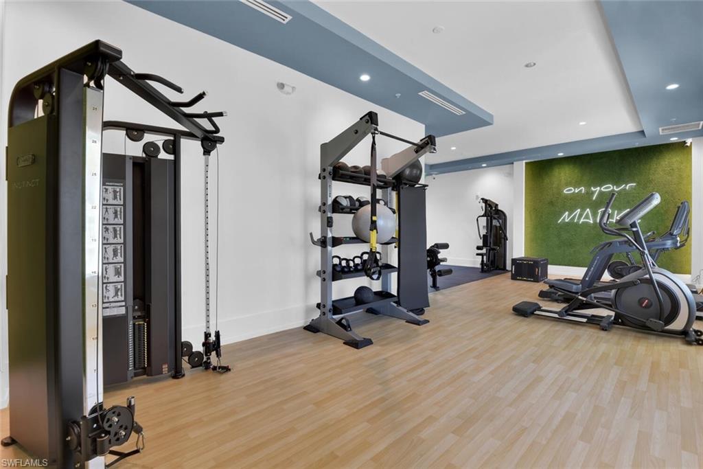 201 8th Street South, Unit 208 Naples, FL 34102 - Photo 34 of 46 a view of a room with gym equipment