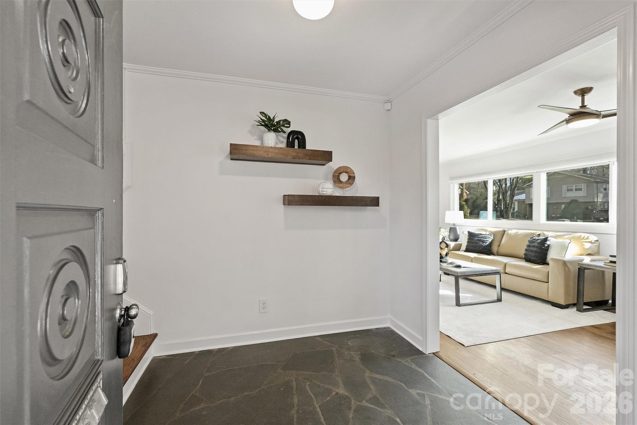 3808 Flowerfield Road Charlotte, NC 28210 - Photo 4 of 48 a view of living room washer and dryer