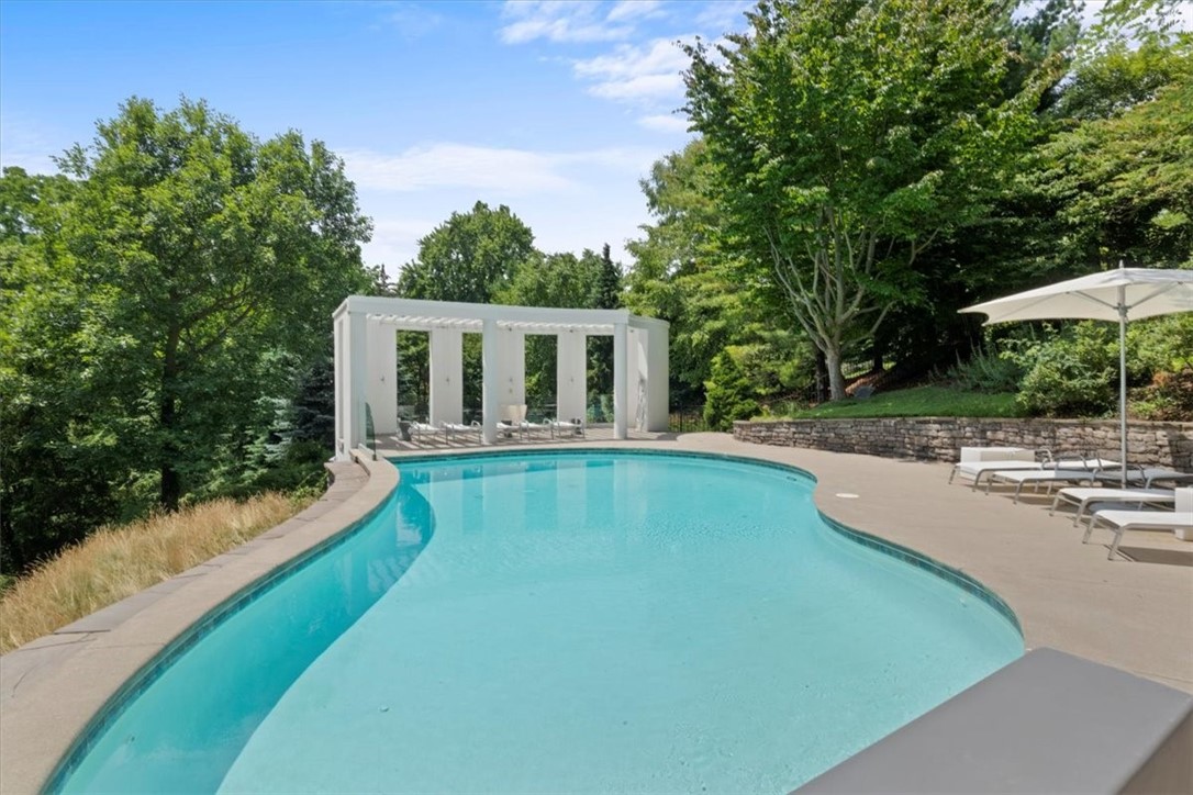 155 Summit Drive Brighton, NY 14620 - Photo 42 of 50 Gunite, salt-water pool. Pool House behind the Ita