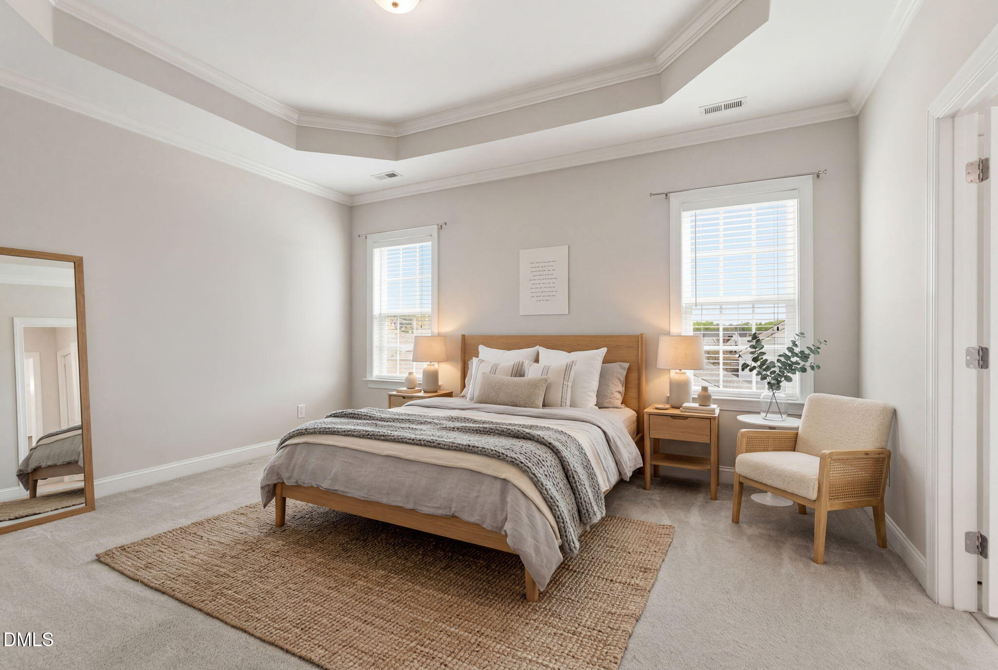 804 Historian Street Raleigh, NC 27603 - Photo 28 of 55 a bedroom with a bed and a couch