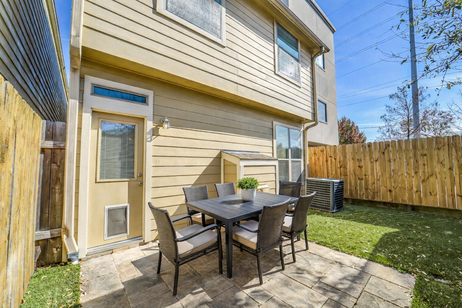 1303 Dorothy Street Houston, TX 77008 - Photo 18 of 21 Backyard perfect for dining al fresco and for kids/pets to play! Note this photo has been virtually staged.