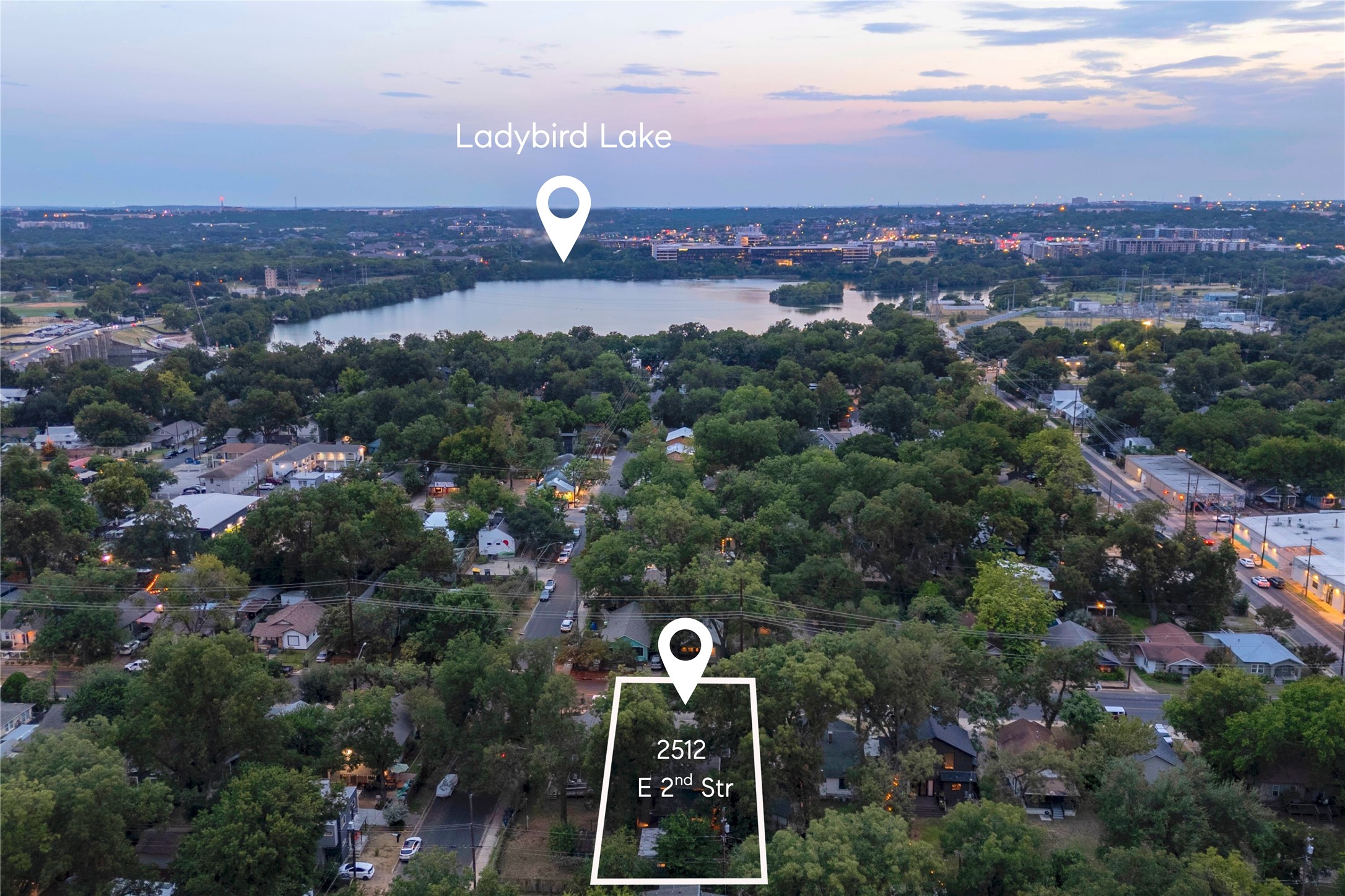 2512 East 2nd Street Austin, TX 78702 - Photo 36 of 40 Outdoor enthusiasts will appreciate being 3 blocks from the Lady Bird Lake Hike & Bike trailhead. If you want to venture further afield you can catch the metro train at the Plaza Saltillo Metro Stop just a mile away.