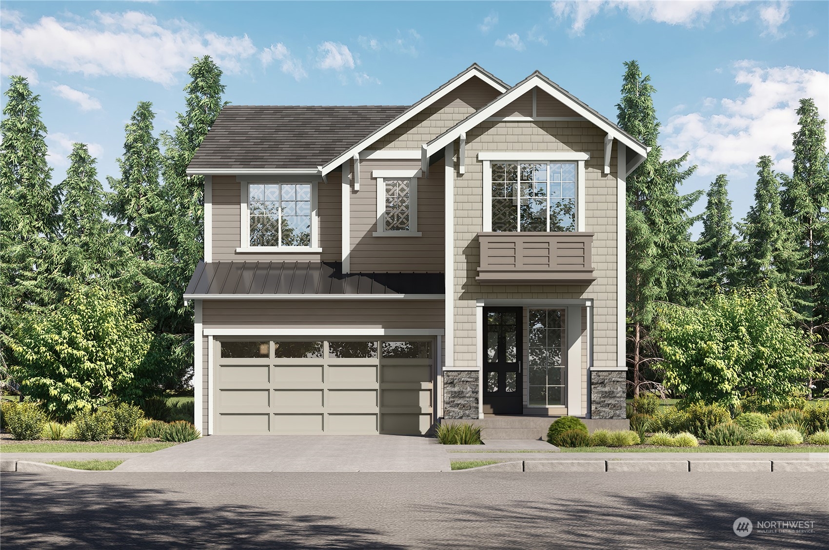 2418 242nd Place Southeast, Unit 13 Bothell, WA 98021 - Photo 1 of 1 a front view of a house with a yard