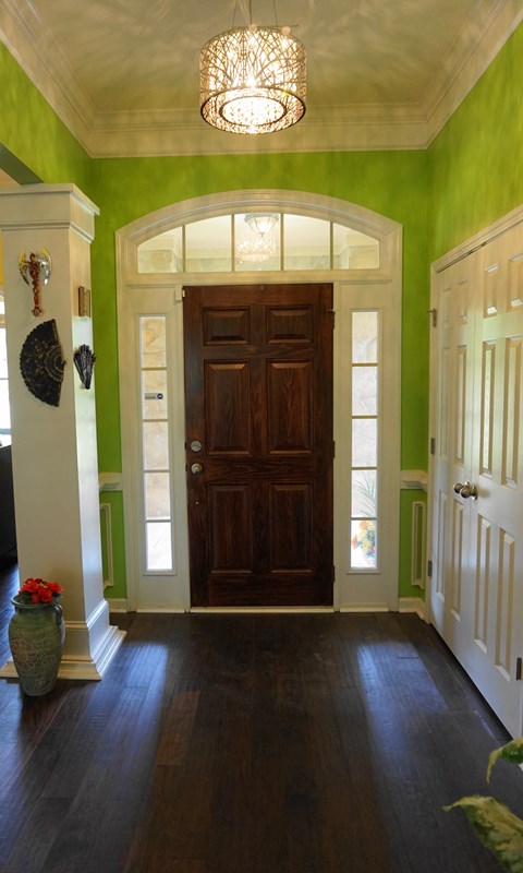 37 Copper Road Seale, AL 36875 - Photo 7 of 42 a view of a room with wooden floor chandeliers and kitchen view