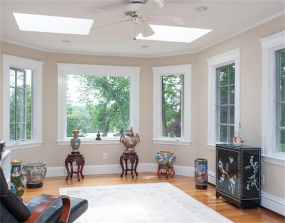 38 Gammons Road Newton, MA 02468 - Photo 7 of 10 a living room with furniture and large windows