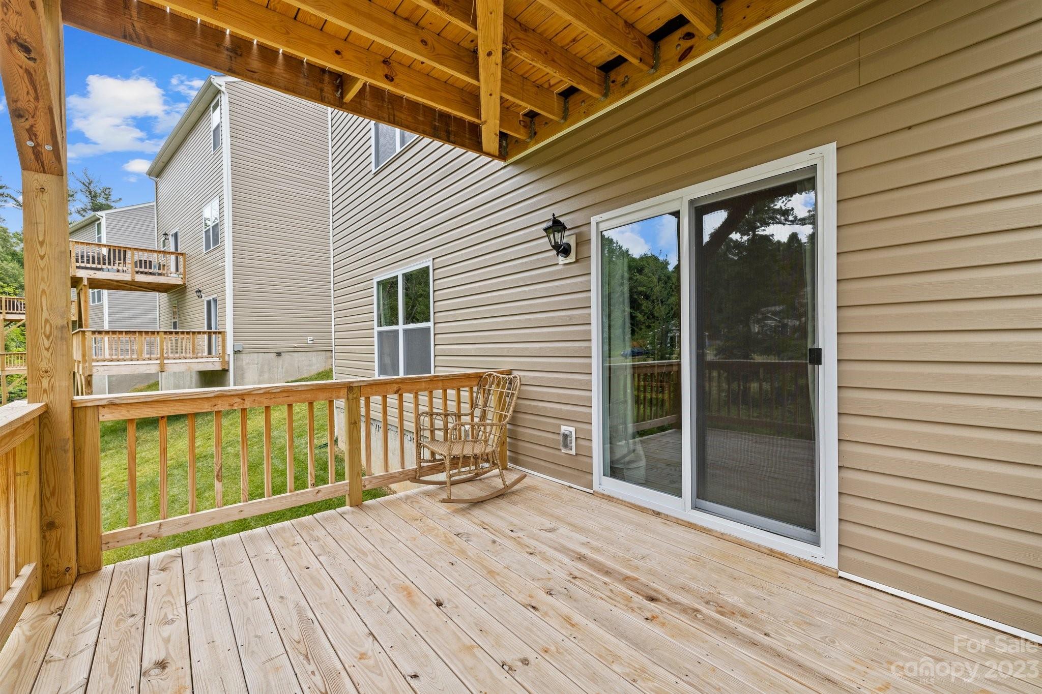 38 Hamrick Drive Candler, NC 28715 - Photo 34 of 37 a view of a wooden deck