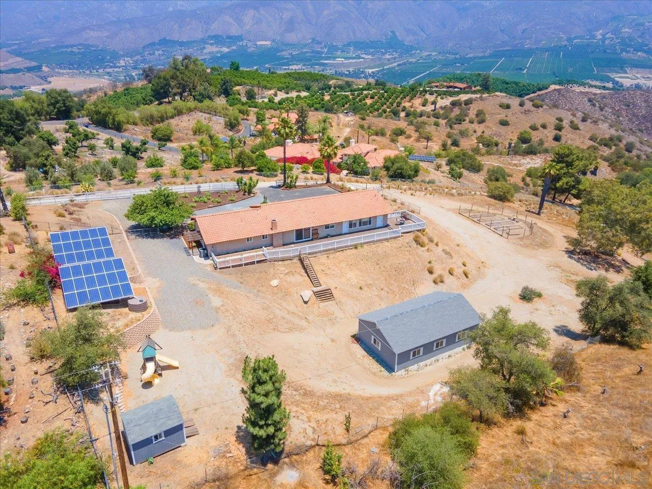 32251 Cole Grade Road Valley Center, CA 92082 - Photo 49 of 54 an aerial view of residential houses with outdoor space