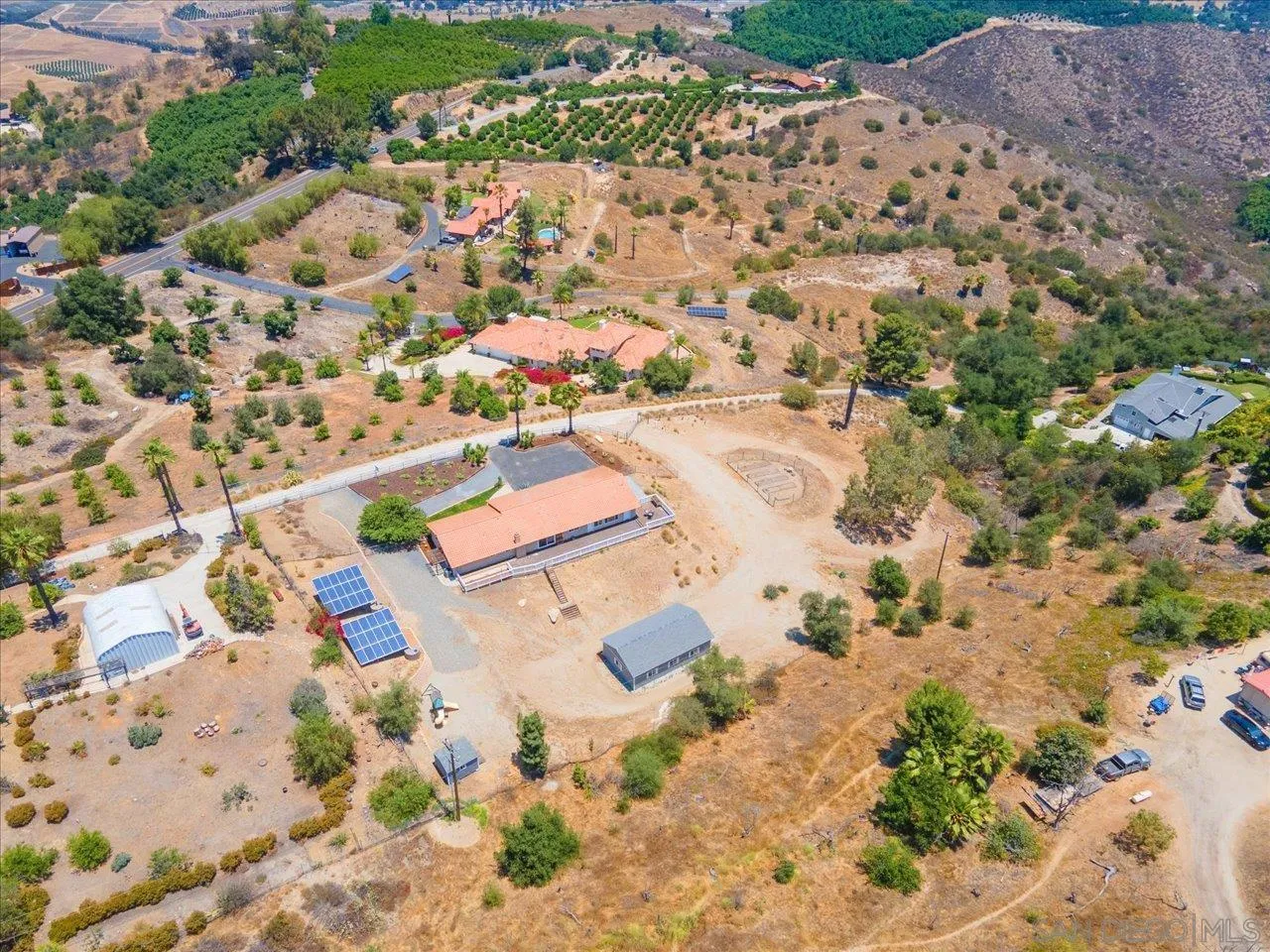 32251 Cole Grade Road Valley Center, CA 92082 - Photo 50 of 54 an aerial view of residential houses with outdoor space