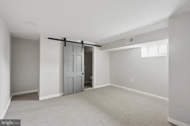 a view of an empty room