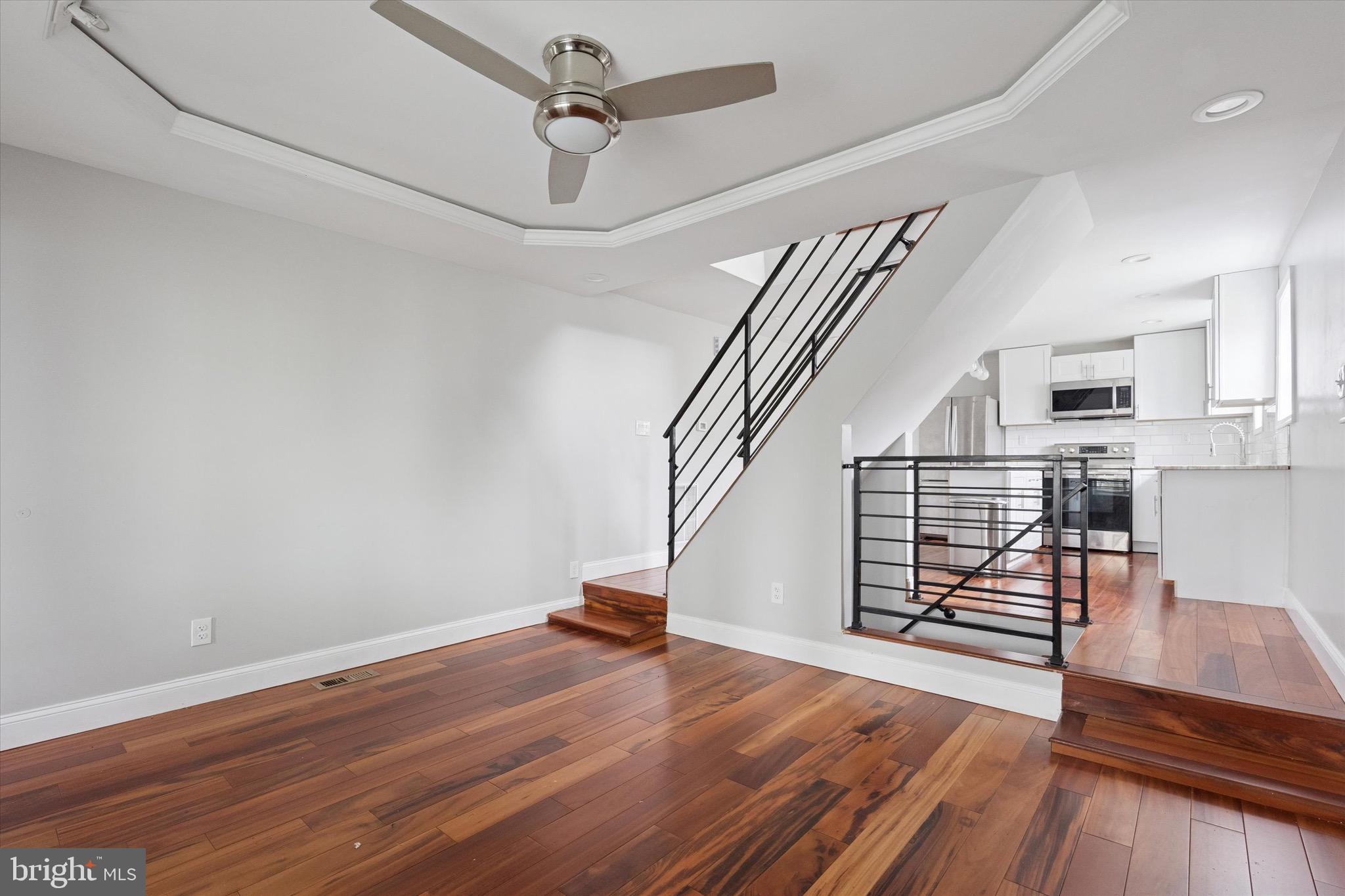 213 East Phil Ellena Street Philadelphia, PA 19119 - Photo 4 of 28 a view of entryway and hall with wooden floor