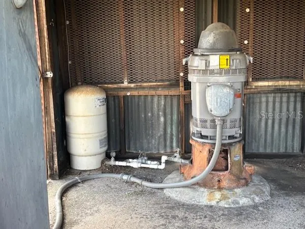 a view of a wooden door