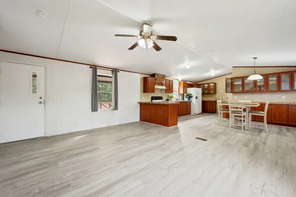 a view of city and mountain