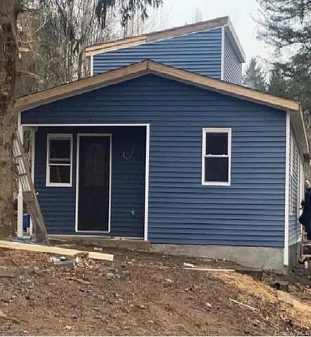 a front view of a house