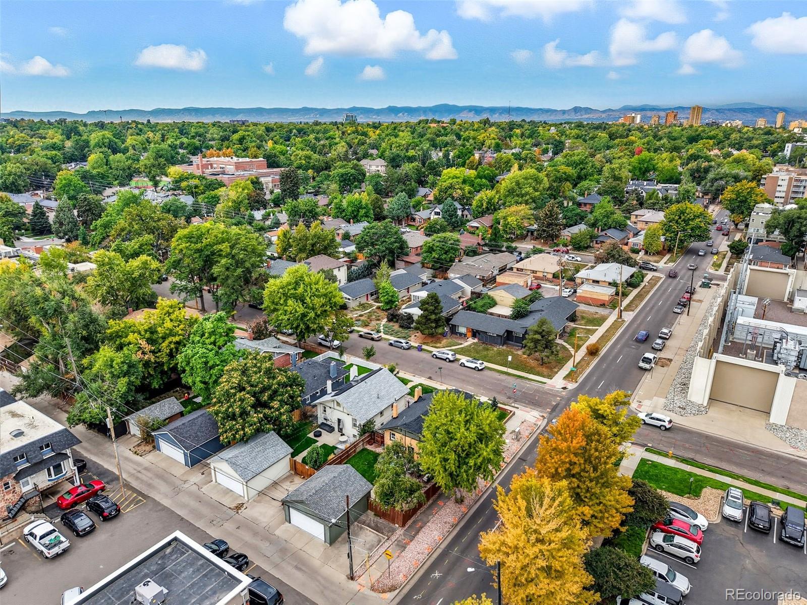 1280 Harrison Street Denver, CO 80206 - Photo 47 of 50 an aerial view of a residential houses with outdoor space