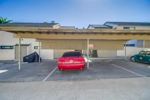 a car parked in garage