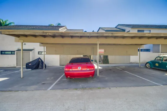 a car parked in garage