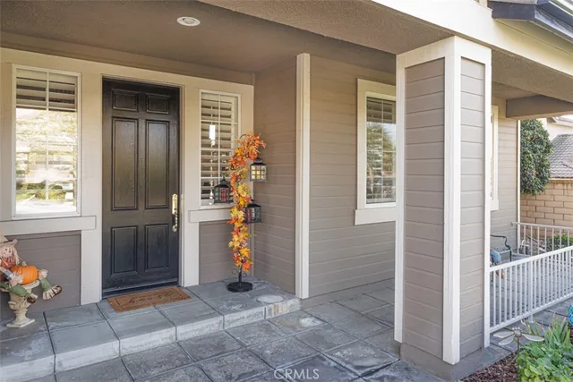 workspace with wooden floor and windows